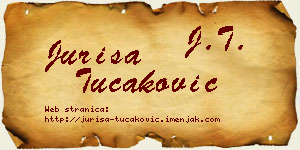 Juriša Tucaković vizit kartica